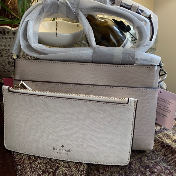SOLD⛔️Authentic Kate Spade Saffiano leather top zip Crosby w large card holder - Picture 7 of 15
